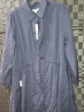 Chico's brand shirt dress size 1 with a drawstring waist NWT